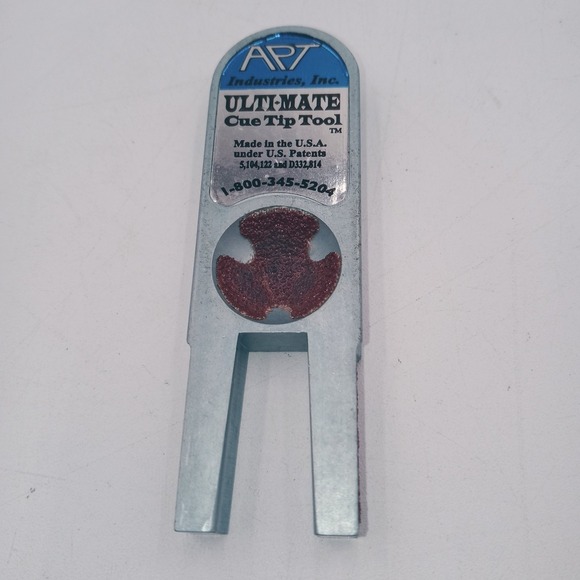 APT ULTIMATE POOL CUE TIP SHAPER  5‎ N 1 TIP TOOL USA MADE - Picture 1 of 8